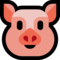 Pig Face emoji on Microsoft